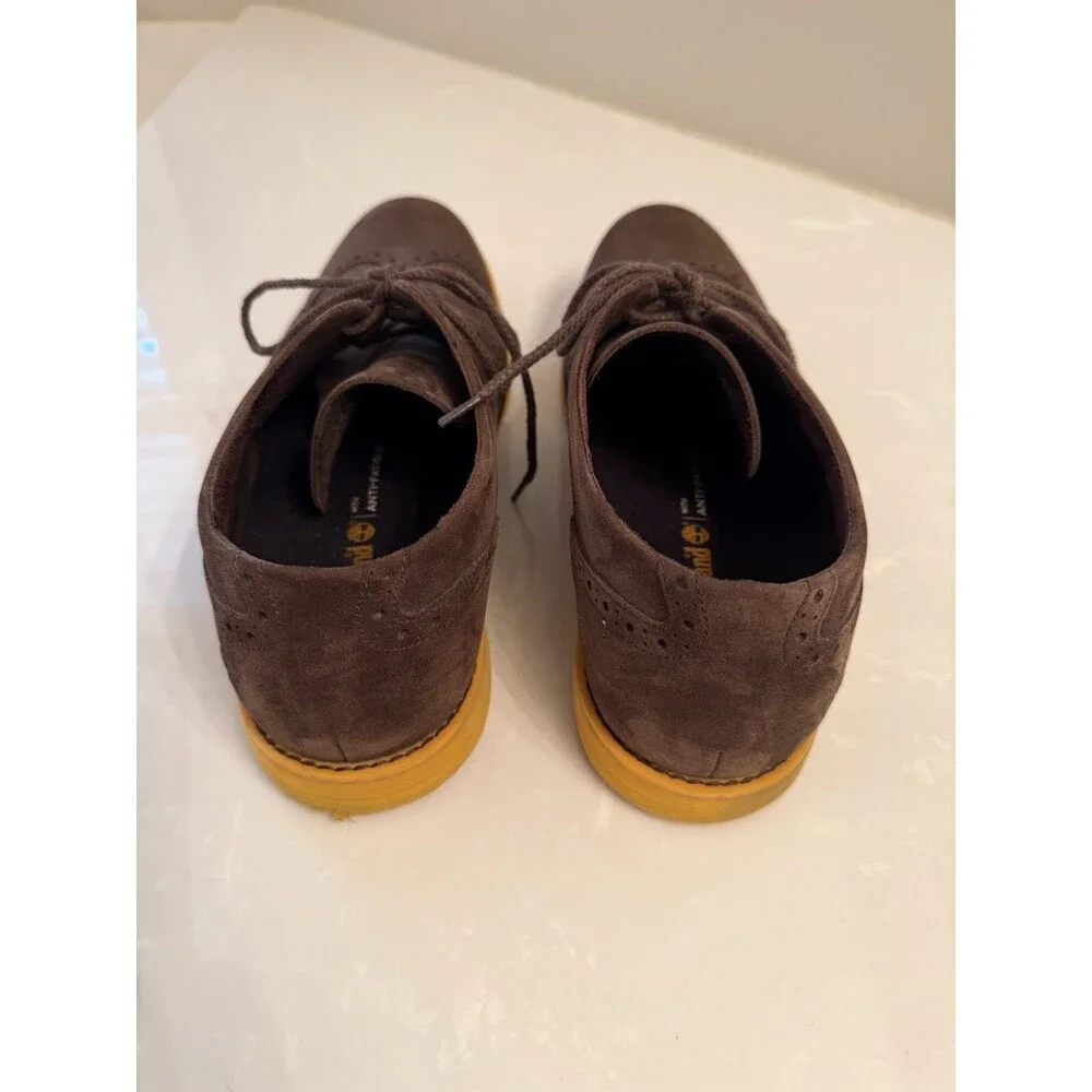 Timberland Earthkeepers Brown Suede Wingtip Oxford Shoes Men's Size 13M‎